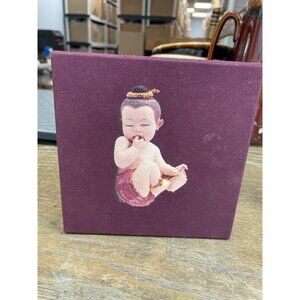 Asian Baby magnetic handpainted resin figurines Chinese style with box SKU 9695